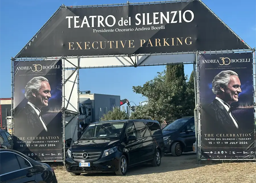 Transfer at Andrea Bocelli Concert in Lajatico Tuscany Italy 