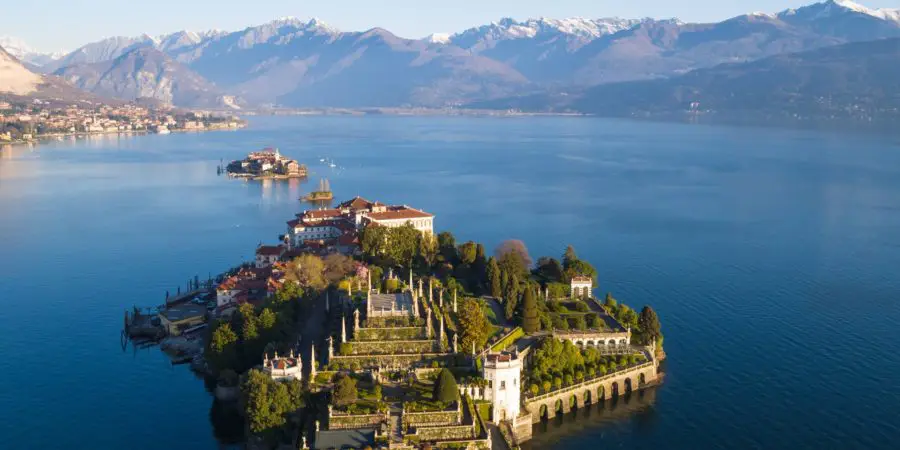 Vista aérea da Isola Bella